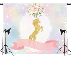 Unicorn backdrop 7x5ft